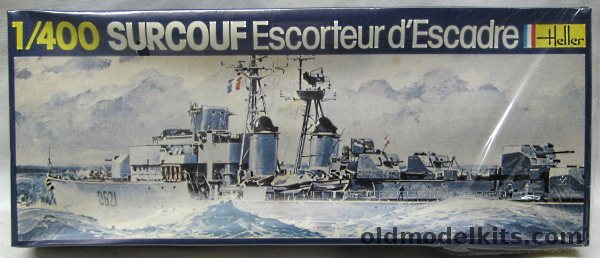 Heller 1/400 D621 Surcouf - T47 Class Destroyer, 1092 plastic model kit